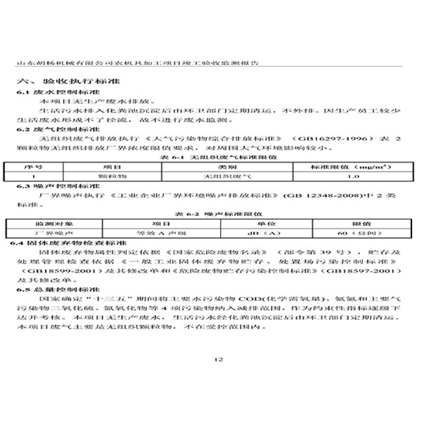 建設(shè)項目竣工環(huán)境保護驗收檢測報告-15